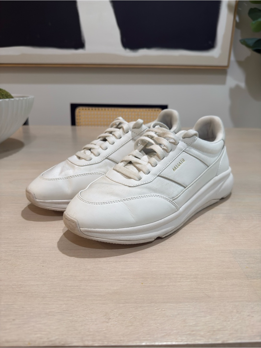 Axel Arigato Genesis Neo Runner Sneakers Mens Size 10.5 White